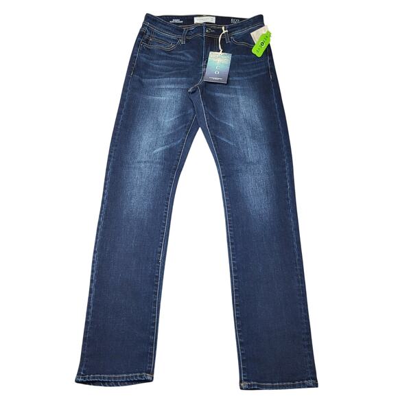 Liverpool Kingston Modern Slim Straight Jeans Dark Stanton Wash Button Zip 30x34 - Picture 3 of 13